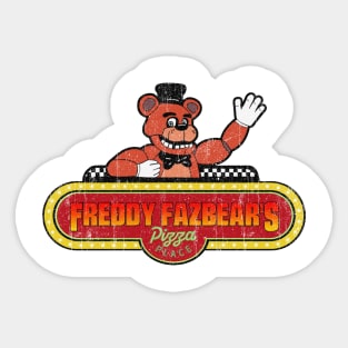 Freddy Fazbear's Pizza Place Vintage Sticker